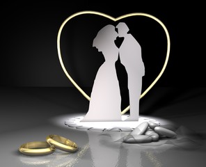 anelli e confetti matrimonio