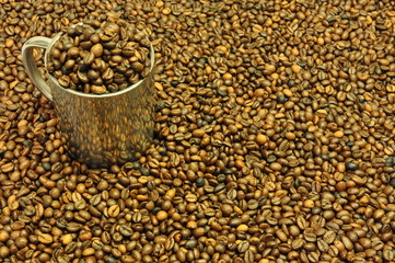 pot coffee beans