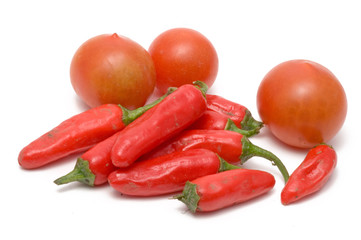 Pepperoni und Cherrytomaten