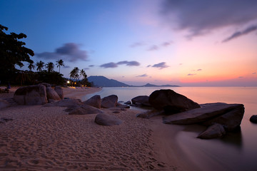 Sunrise at Lamai beach