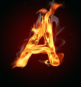 Fire letter "A"