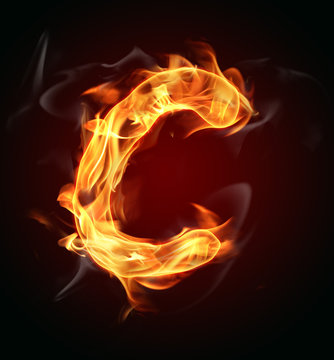 Fire letter "C"