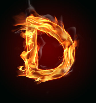 Fire letter "D"