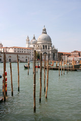 Fototapeta na wymiar grand canal eglise, venice, venezia