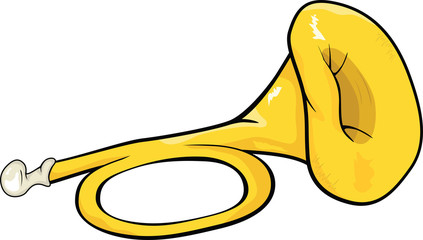 Musical pipe. Cartoon © liusa