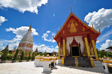Fototapeta na wymiar Phra That Renu Nakhon temple, Nakhon Phanom Province, Thailand