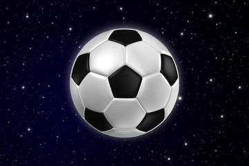 Fototapeta premium Football star on Galaxy.