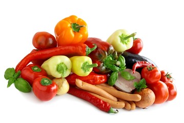 vegetable and meat baked products