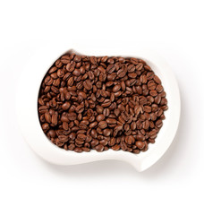 coffee beans on a plate