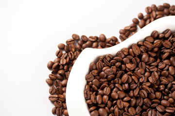coffee beans on a plate