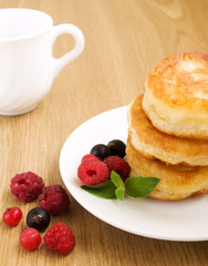 Pancakes with berries