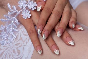 Bride's manicure