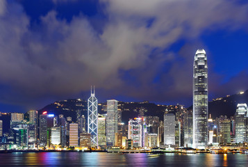 Fototapeta na wymiar Night scene of Hong Kong