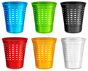 Color plastic basket