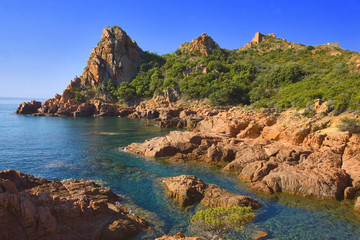 italie,sardaigne,ogliastra : baia di gairo