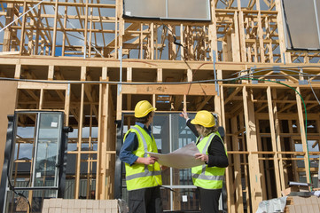 at the construction site