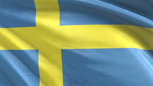 Nahtlos wiederholende Flagge Schweden
