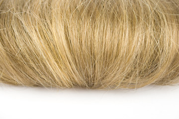 Blonde hair isolated