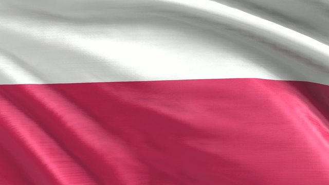 Nahtlos wehende Flagge Polen