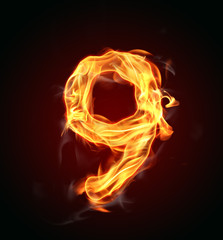 Fire number "9"