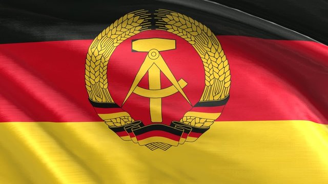 Nahtlos wehende Flagge ehemalige DDR