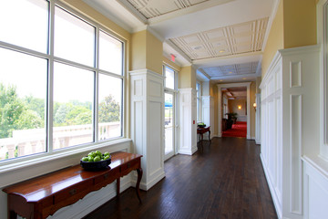 Elegant interiors of a beautiful summer resort