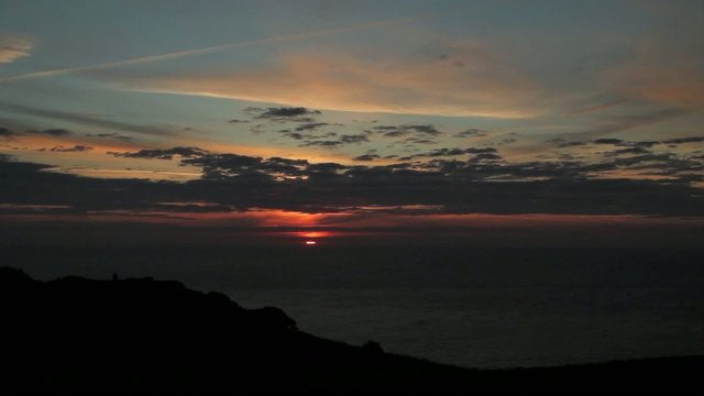 Zeitraffer Sonnenuntergang am Meer