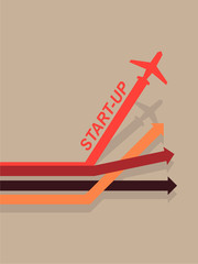 The financial schedule. Illustration. Minimalism.