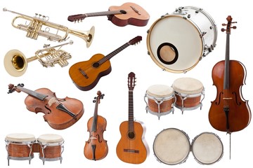 Obraz premium Instrumenty muzyczne