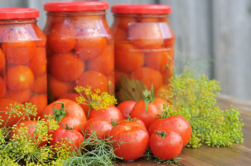 Fototapeta na wymiar Canned tomatoes.