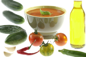 Gaspacho- soupe froide Espgnole