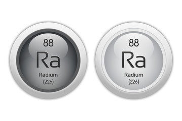 Radium - two glossy web buttons