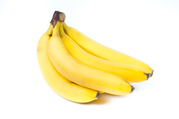Ripe banana isolated