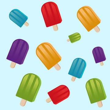 color ice cream background, great for summer