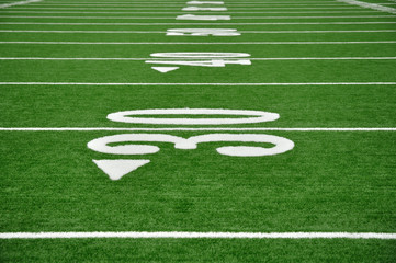 Thirty Yard Line on American Football Field