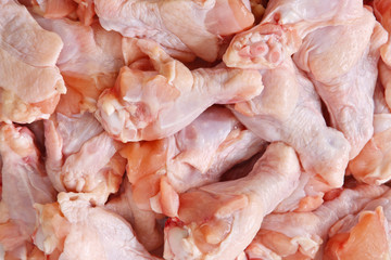 Raw chicken wing