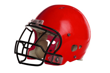 Red Football Helmet
