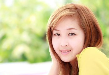 Beautifu Asian woman taken in natural light