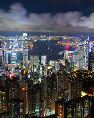Obraz premium Hong Kong at night