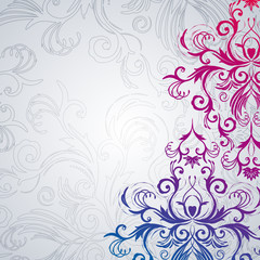 Abstract floral background with east flowers.