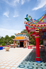 Obraz premium china temple and nice blue sky