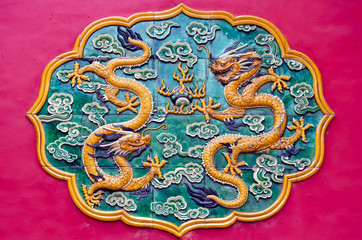 colorful chinese dragon ornament