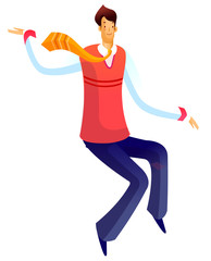 Close-up of man sitting