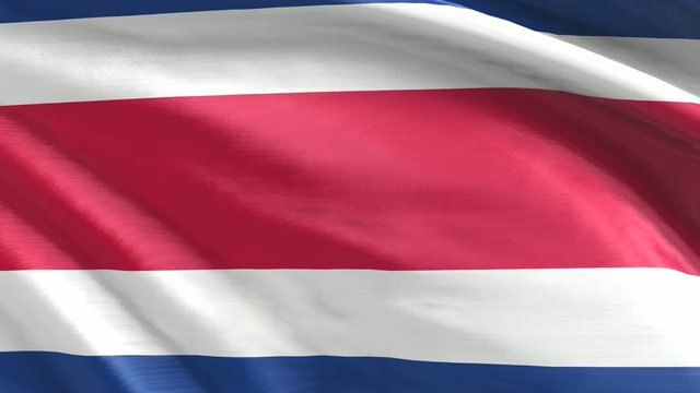 Nahtlos wehende Flagge Costa Rica