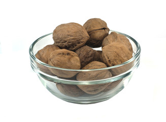 walnut isolated on the white background