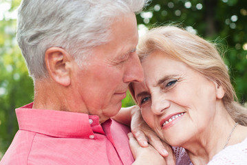 old couple at nature