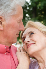 old couple at nature