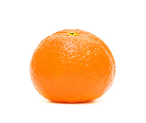 a mandarin isolated on white background