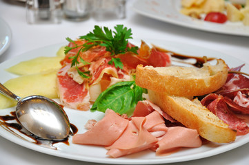 dish of chopped meat