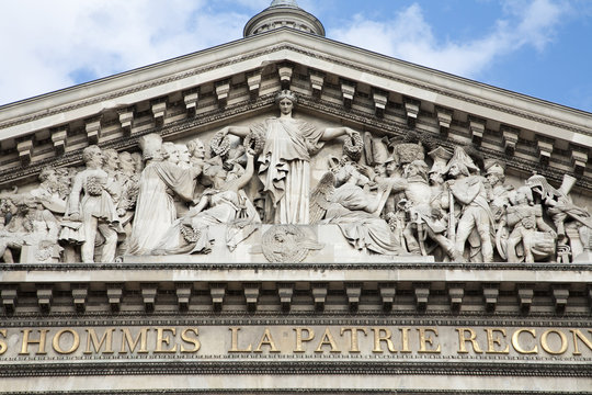 Paris - tympanon of Pantheon